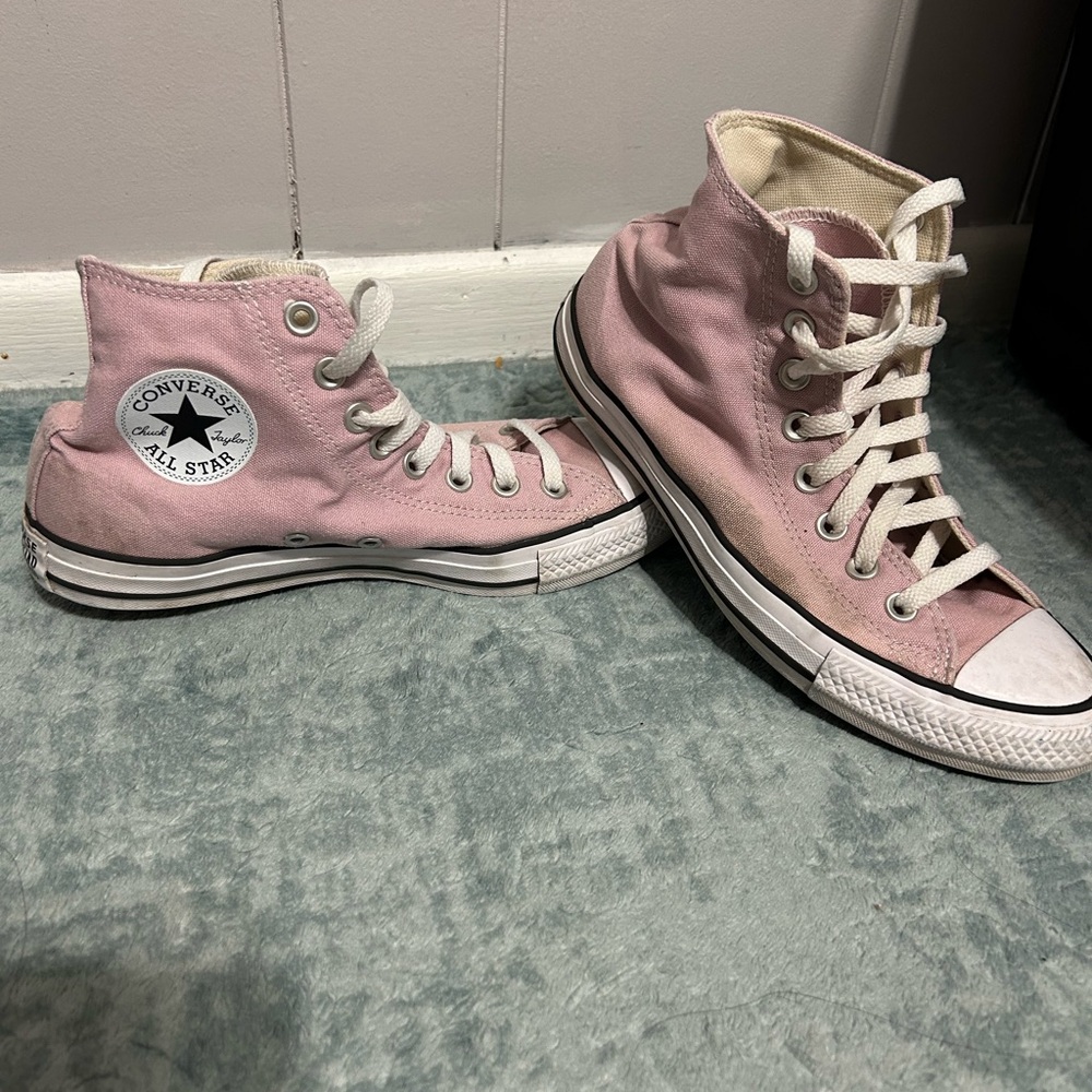 Converse Pink High-Top Sneakers